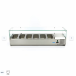  Ψυγείο προετοιμασίας πάγκου 150cm - Χωράει 6 x 1/3 GN